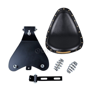 Asientos <span class=keywords><strong>Cafe</strong></span> Racer Sillín Individual con Muelles y Remaches para Motos Personalizadas Harley Scrambler Chopper Bobber Bratstyle - Product Image 5