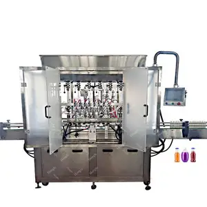 Automatic Liquid Bottle Capping Labeling Fruit Juice Edible Oil Filling Bottling And Sealing Machine Manufacturer For Sale