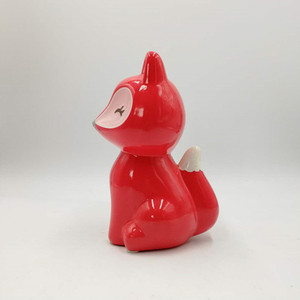 Vente d'usine, <span class=keywords><strong>tirelire</strong></span> créative et mignonne en forme de personnage de dessin animé <span class=keywords><strong>renard</strong></span> pour les cadeaux des enfants, boîte à épargne en céramique personnalisée - Product Image 2
