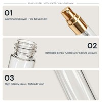 Botol Parfum Mini Isi Ulang 5ml, Unik, Transparan, Sekrup, Kosong, untuk Sampel Parfum