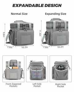 Soft Cooler Bag with Shoulder Strap Expandable Large Tactical Lunch Box for Adults Durable Insulated Lunch Bag - Product Image 3