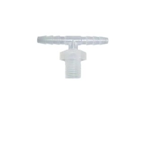 Conector en T de Plástico Chang En, Rosca Externa G1/2 para Tubo de Silicona, Uso Industrial, Transparente - Product Image 1