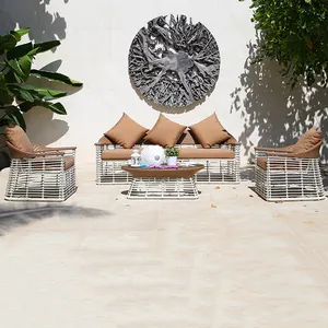 Set di divani in Rattan mobili da giardino set di divani impermeabili set di mobili da giardino in vimini per esterni
