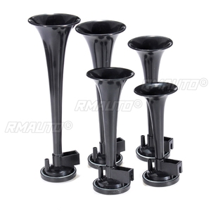Bocina de aire para coche de 12V, 125dB, negra, 5 trompetas musicales Dixie, compresor para coche Duke of Hazzard - Product Image 3