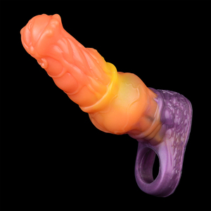 YC-2501 Großhandel Monster <span class=keywords><strong>Penis</strong></span>-Hülle Penisverlängerer Ejakulationsverzögerung Penisvergrößerung Verlängerungskondom - Product Image 1