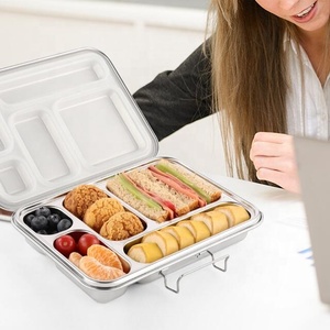 Aohea Stainless Steel <strong>Lunch</strong> <strong>Box</strong> Large Capacity Eco-Friendly Bento <strong>Box</strong> for Adults and Teens Perfect for <strong>Work</strong> School and Picnics - Product Image 6