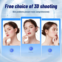 Analyseur de peau 3D, détecteur de peau AI, miroir magique, scanner facial, analyse de la couche UV, de l'hydratation et du spectre