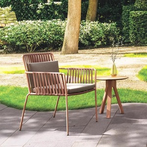 Ensemble table et chaises en rotin d'extérieur 4 places, mobilier de jardin imperméable, design contemporain pour patio, villa, balcon - Product Image 2