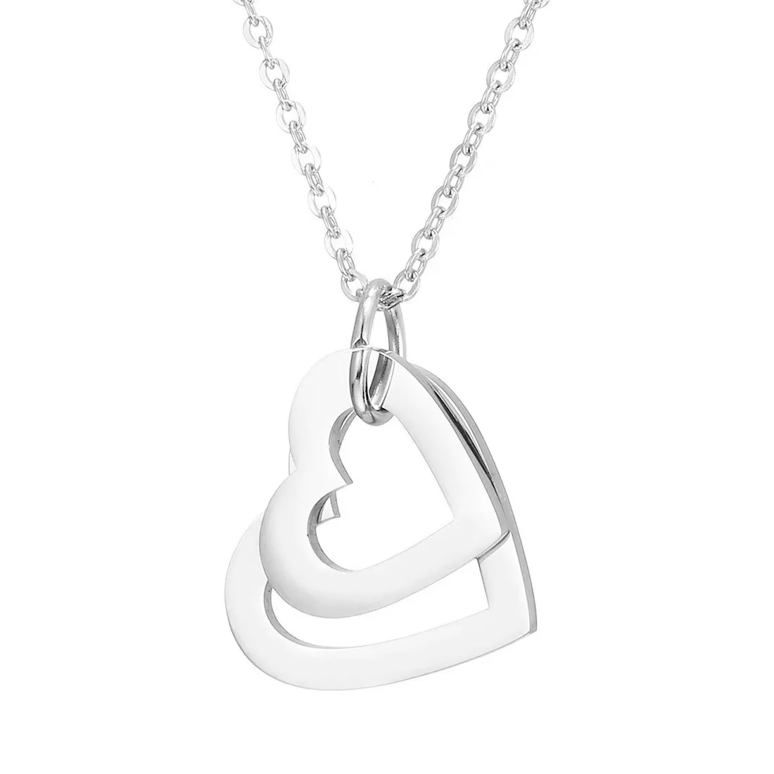 Silver 2# Heart Pendant
