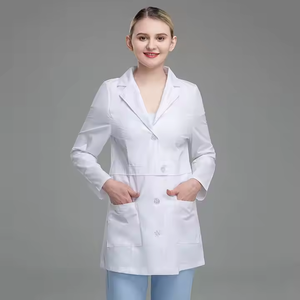Manteaux de médecin de laboratoire médical d'hôpital en gros uniformes chirurgicaux pour femmes avec logo personnalisé manteaux de laboratoire d'allaitement pour adultes - Product Image 3