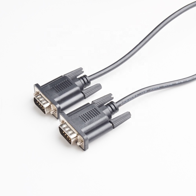 DB9P Male Connector to DB9P Male Connector Cable RS232 Serial Port Adapter Cable 2m 3m 5m
