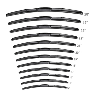 Plumas Limpiaparabrisas para Automóviles al por Mayor, <span class=keywords><strong>12</strong></span> 28, Universales, Convencionales, Híbridas, de Goma y Metal de Calidad - Product Image 2