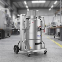 Aspirateur pneumatique à double bac haute performance avec fonctionnement continu sans arrêt pour le nettoyage et l'entretien des sols d'usine