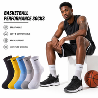 Chaussettes de sport professionnelles épaisses en tissu éponge antidérapantes et absorbant les chocs, chaussettes de course respirantes et anti-transpiration, chaussettes de basketball