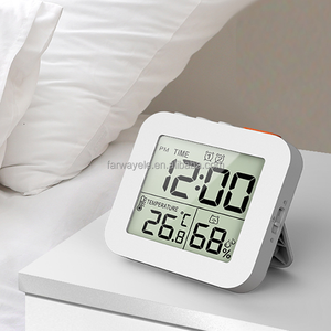 Pantalla LCD multifunción <span class=keywords><strong>Google</strong></span> <span class=keywords><strong>Timer</strong></span> Productividad Estudio Escritorio Temporizador para niños Temperatura Humedad Temporizadores de cocina digitales - Product Image 1