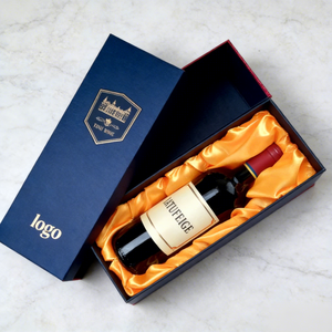 Caja de Vino Rígida de Cartón Biodegradable, Personalizable y de Lujo, <span class=keywords><strong>para</strong></span> <span class=keywords><strong>el</strong></span> Día <span class=keywords><strong>del</strong></span> <span class=keywords><strong>Padre</strong></span>, <span class=keywords><strong>con</strong></span> Embalaje <span class=keywords><strong>para</strong></span> una Sola Botella, Impresión CMYK - Product Image 3