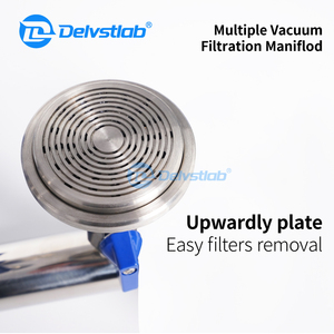 Многоходовой вакуумный фильтр-коллектор из нержавеющей стали/стекла/поликарбоната для химических лабораторий, стандартный, для экстракции - Product Image 4