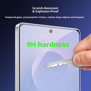 ฟิล์มกันรอยสำหรับ SamsungS25 FE 3D กระจกนิรภัย9H กันแสงสีฟ้ากันรอยนิ้วมือปลดล็อคโทรศัพท์มือถือที่ปรับแต่งได้ - Product Image 3