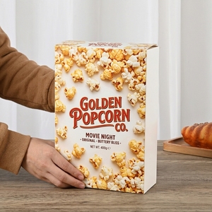 Caja <span class=keywords><strong>de</strong></span> papel personalizada para palomitas <span class=keywords><strong>de</strong></span> maíz con sabor a pollo, apta para fiestas y cine - Product Image 2