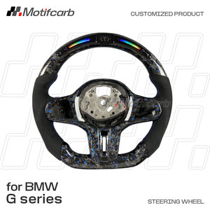 Volante Deportivo Personalizado de Fibra de Carbono Forjado con LED e Indicador de RPM para BMW 2017-2026 G01 G02 G05 G20 G21 G22 G30 G31 G80 G29 X3 X4 X5 X6 M2 M3 M4 - Product Image 2