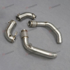 Premium One-Piece Mandrel Bent Exhaust Downpipes for BMW M5 F90 2018-2021 4.4T S63B44B Sporty Exhaust Sound Feel the Power - Product Image 2