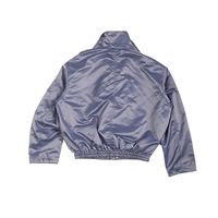 Veste Premium en Nylon Brillant pour Homme et Femme, Modèle Court et Large avec Broderie, Style Universitaire, Collection Automne