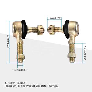 GOOFIT 10-10mm À Gauche et À Droite Biellette Rotule Remplacement Pour Vtt Vélo Kart Scooter Cyclomoteur - Product Image 2