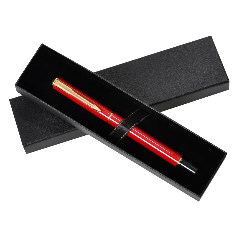 Ready Stock Wholesale Quality Top and Bottom Black Paper Cheap Pen Boxes