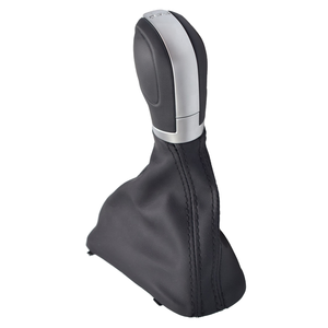 Poignée de levier de vitesses automatique, cache-poussière en cuir pour VW Golf 6 Jetta MK6 EOS Passat B7 CC <span class=keywords><strong>Sharan</strong></span> 7N 2010 Seat - Product Image 1