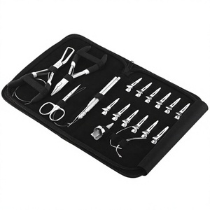 Wholesale Hair Extension Tools Micro Link <b>Beads</b> Remover Closer Plier Also Sew in C Type <b>Needle</b> Hair Pulling Hook Tool - Product Image 1