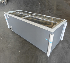 Congelatore Commerciale Modulare Combinato a Isola con Porta Superiore in Vetro per Esposizione e Conservazione di Alimenti Surgelati in Supermercati - Product Image 3