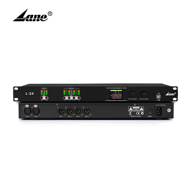 BAE-L24 New Product Professional Usb Interface 2 in 4 Out Digital Audio Processor for Computers
