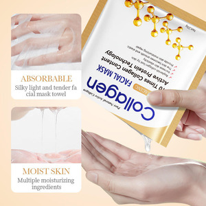 Masques faciaux HQ Mixed Proc Discount, collagène osseux, hydratant, soin de la peau, anti-âge, masques faciaux en feuille d'or, soin du visage en cristal - Product Image 3