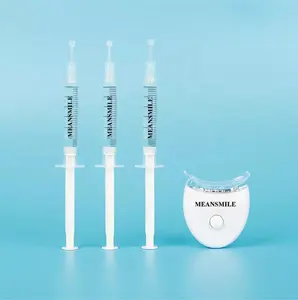 CE Approved Private Label Home Use LED Teeth Whitening Home Kit With 3 ml Syringe Gels