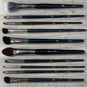 Pinceaux de <span class=keywords><strong>Maquillage</strong></span> Meilleure Vente Manche Noir Personnalisé Synthétique Professionnel Kits de Pinceaux de <span class=keywords><strong>Maquillage</strong></span> Logo Personnalisé - Product Image 6