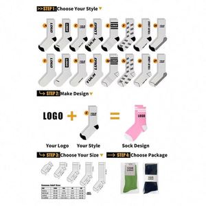 Calcetines Deportivos de Algodón 100% de Diseño, Secado Rápido, Resistentes al Sudor, Estampados, Gruesos, Unisex, para Uso Diario, Verano, con Logotipo Personalizado para Hombre - Product Image 3