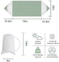 Hamac double pour 2 personnes, extra large, en toile de coton, portable, léger, hamac moderne avec macramé pour une utilisation en intérieur et en extérieur