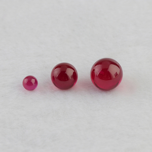 Sfera di rubino sintetico del corindone sintetico delle pietre preziose della sfera rotonda di <span class=keywords><strong>colore</strong></span> rosso rubino 5 # della pietra allentata all'ingrosso della fabbrica - Product Image 5
