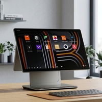 Système de caisse enregistreuse POS SUNMI D3 Pro avec double écran tactile de 15,6 pouces, lecteur NFC, paiement sans contact, connexion filaire