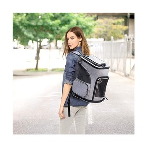 Breathable Mesh <b>Pet</b> <b>Backpack</b> - Foldable Portable <b>Carrier</b> for Cats & Dogs Wholesale - Product Image 2