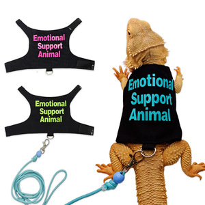 Correa de Pecho para Reptiles y Pequeños Animales con Diseño de Letras, Cuerda de Agarre y Correa de Escalada, Ideal para Camaleones, Ardillas y Lagartos Coloridos - Product Image 1
