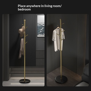Appendiabiti <span class=keywords><strong>da</strong></span> terra minimalista in ottone a forma di ramo d'albero, moderno e di lusso leggero per soggiorno e <span class=keywords><strong>camera</strong></span> <span class=keywords><strong>da</strong></span> <span class=keywords><strong>letto</strong></span> - Product Image 5