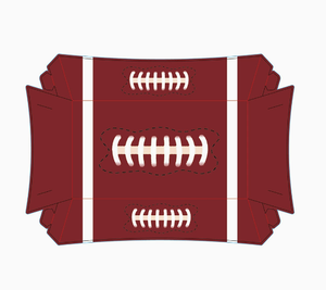 DAMAI Bols en papier carrés jetables et contenants d'emballage alimentaire 12 pièces/ensemble Décorations de fête sur le thème du football Plateau à collations - Product Image 4