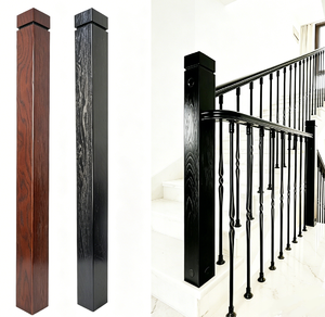 Accesorios para Escaleras: Pasamanos de Madera de Roble Rojo Macizo, Ajustables y Personalizables, de Fábrica Directa, con Ranura Única - Product Image 1