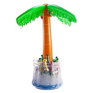 Factory Inflatable Palm Tree Cooler, 60" Blow Up Ice Bucket for Tropical Party Decorations Hawaiian Party Supplies