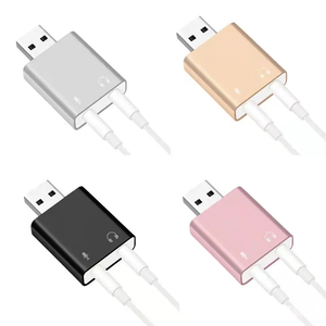 Grosir Kartu Suara Usb Eksternal Kartu Suara Antarmuka USB Campuran Aluminium 7.1 Channel <span class=keywords><strong>Audio</strong></span> dengan Adaptor Kartu Suara Usb 3.5Mm - Product Image 2