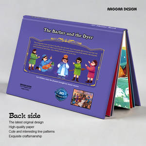Livres d'histoires éducatifs personnalisés pour enfants, livres 3D, livres d'histoires classiques <span class=keywords><strong>du</strong></span> <span class=keywords><strong>monde</strong></span>, personnalisation d'impression, estampage à chaud, reliure de livres - Product Image 2