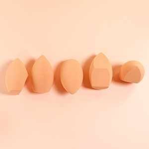 Punto inclinado <span class=keywords><strong>XL</strong></span> maquillaje facial licuadora grabado logotipo personalizado belleza esponja cosmética puff al por mayor - Product Image 2