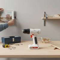 Kit combiné perceuse électrique sans fil 12V