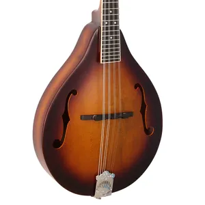 厂家批发OEM 8弦声学曼陀林风格云杉实木顶级吉他枫木高品质乐器